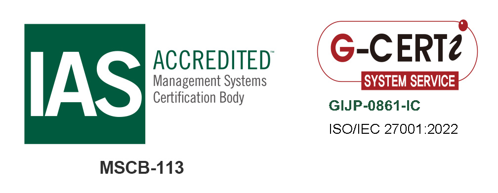 IAS ACCREDITED ISMS 認証（G-CERTi）