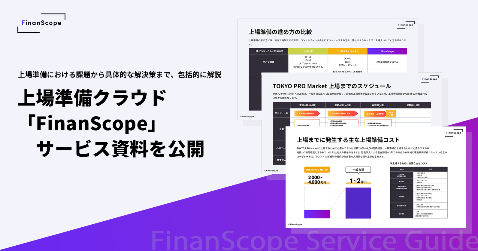 FinanScopeサービス資料を公開しました