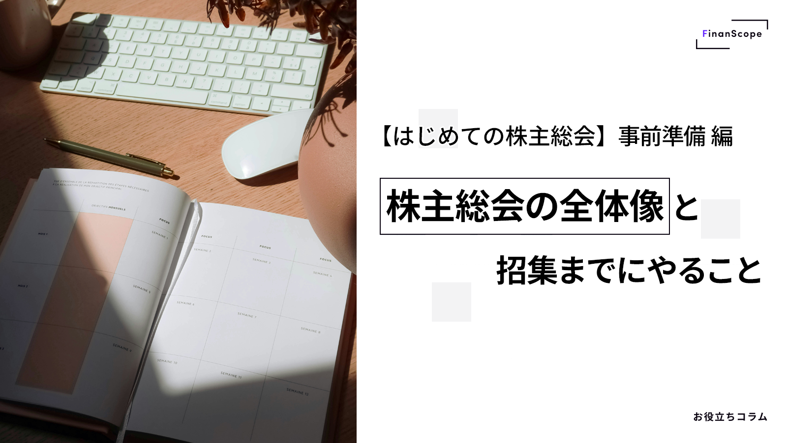 【はじめての株主総会】TPM 上場企業のための実務ガイド 事前準備編 ─ 株主総会の全体像と招集までにやること